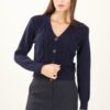 CARDIGAN CON TRECCE - Navy, TU