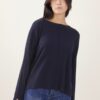 MAGLIA PARICOLLO CON DUE LINEE FRONTALI - Navy, TU