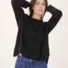 MAGLIA PARICOLLO CON DUE LINEE FRONTALI - Black, TU