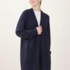 CARDIGAN CON RIFINITURE SUL DIETRO - Navy, TU