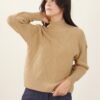 MAGLIA CON TRAMA A ROMBI - Cognac, TU