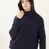 DOLCEVITA CON COLLO A COSTINE - Navy, TU