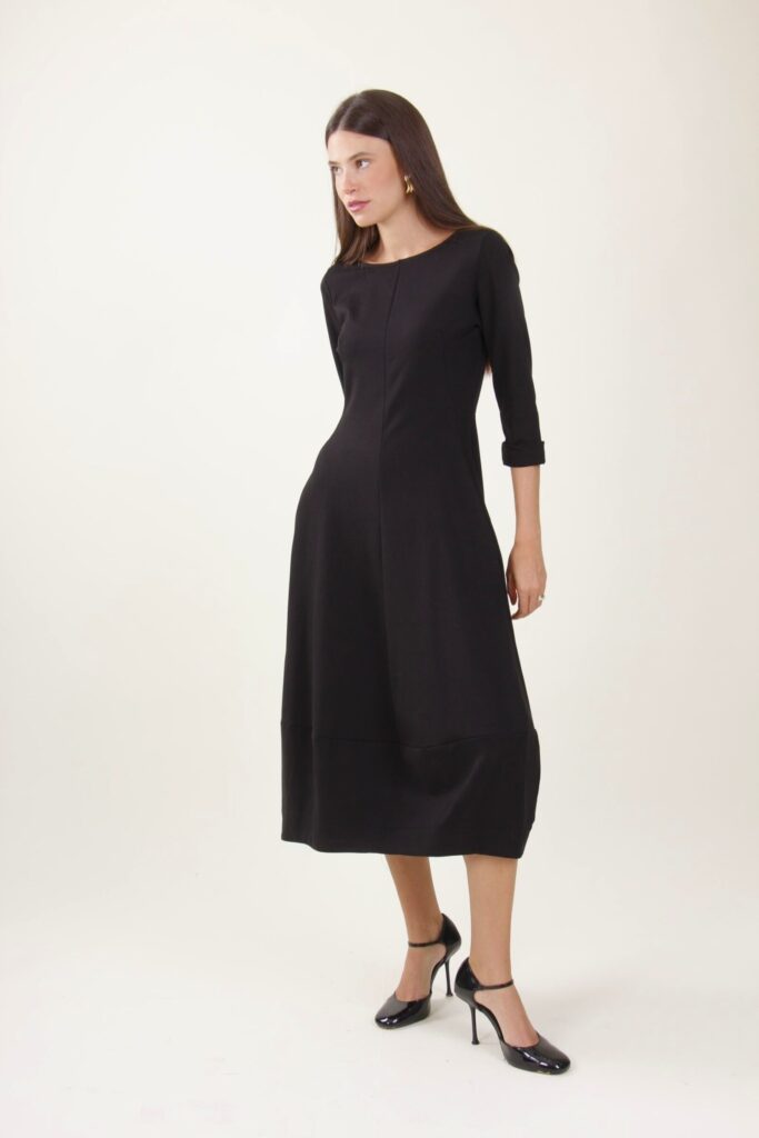 PUNTO MILANO STITCH MIDI DRESS 