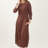 ABITO MIDI PUNTO MILANO - Dark Brown, M