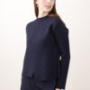 MAGLIA CON CUCITURE DECORATIVE - Navy, TU