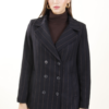 CAPPOTTO GESSATO CORTO - Black, M