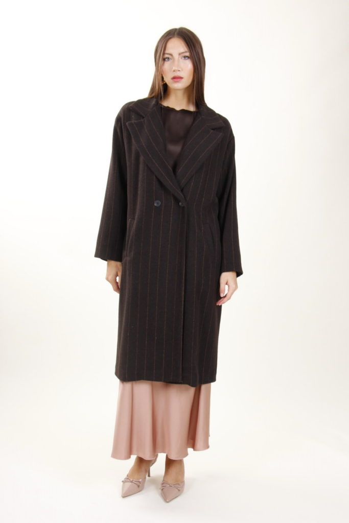 LONG PINSTRIPE COAT 