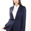 BLAZER CANGIANTE MONOPETTO - Blue, M