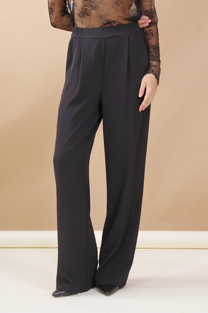 PALAZZO PANTS WITH ELASTIC WAISTBAND  