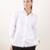 CAMICIA OVERSIZE IN COTONE - Bianco, TU