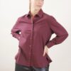 CAMICIA OVERSIZE IN COTONE - Bordeaux, TU