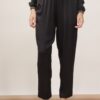 PANTALONI IN VISCOSA CON DETTAGLI IN LUREX - Black, M