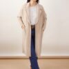 CAPPOTTO IN ECOPELLICCIA - Beige, TU