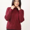 MAGLIA CON TRECCE A COLLO ALTO - Bordeaux, TU