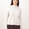 MAGLIA CON TRECCE A COLLO ALTO - Chalk, TU