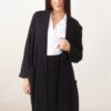 CARDIGAN LUNGO CON TASCHE - Nero, TU