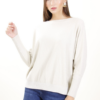 MAGLIA GLITTERATA CON TRECCIA LATERALE - Chalk, TU