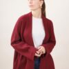 CARDIGAN MANICA KIMONO - Bordeaux, TU