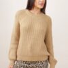 MAGLIONE CON MICROPAILLETTES - Cognac, TU