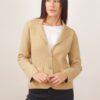 BLAZER IN MAGLIA - Cognac, TU