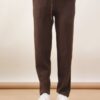 PANTALONI IN MAGLIA - Dark Brown, TU