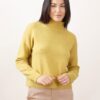 MAGLIA A COLLO ALTO CON MICRO PAILLETTES - Ocra, TU