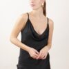 TOP IN SATIN - Black, TU