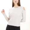 MAGLIA CON SPALLE SCOPERTE - Beige, TU