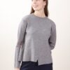 MAGLIA CON CUCITURE DECORATIVE - Grigio, TU