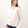 GIACCA IN MAGLIA CON BOTTONI - Beige, TU