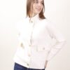 GIACCA IN MAGLIA CON BOTTONI - Cream, TU