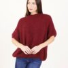 MAGLIA OVERSIZE MANICA PALLONCINO - Bordeaux, TU