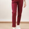 PANTALONI A SIGARETTA IN PUNTO MILANO - Bordeaux, S