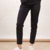 PANTALONI A SIGARETTA IN PUNTO MILANO - Black, M