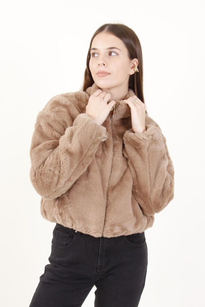 FAUX FUR BOMBER 