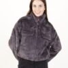 BOMBER IN ECOPELLICCIA - Grey, TU