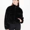 BOMBER IN ECOPELLICCIA - Black, TU