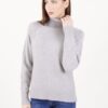 MAGLIONE A COLLO ALTO CON CUCITURE IN RILIEVO - Pearl, TU