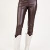 LEGGINGS IN ECOPELLE - Marrone, M