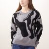 MAGLIONE CON CRISTALLI APPLICATI - Grigio, TU