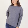 MAGLIONE GIROCOLLO  CON MICRO PAILLETTES - Grey, TU