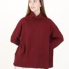 MAGLIA OVERSIZE CUCITURA A VISTA - Bordeaux, TU