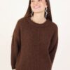 MAGLIONE OVERSIZE IN MISTO LANA - Moro, TU