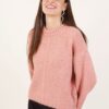 MAGLIONE OVERSIZE IN MISTO LANA - Rosa, TU