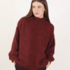 MAGLIONE A COLLO ALTO CON MANICHE A PALLONCINO - Bordeaux, TU