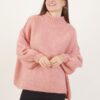 MAGLIONE A COLLO ALTO CON MANICHE A PALLONCINO - Rosa, TU