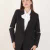 GIACCA CON DETTAGLI CUT-OUT SUI GOMITI - Nero, TU