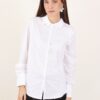 CAMICIA CON DETTAGLIO GIOIELLO SUL COLLETTO - Bianco, M