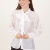 CAMICIA CON FIOCCO - Bianco, M