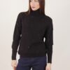 MAGLIA A COLLO ALTO CON MICRO PAILLETTES - Nero, TU